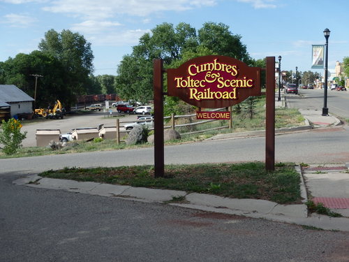 GDMBR: Cumbres and Toltec Scenic Railroad Entrance and Depot.